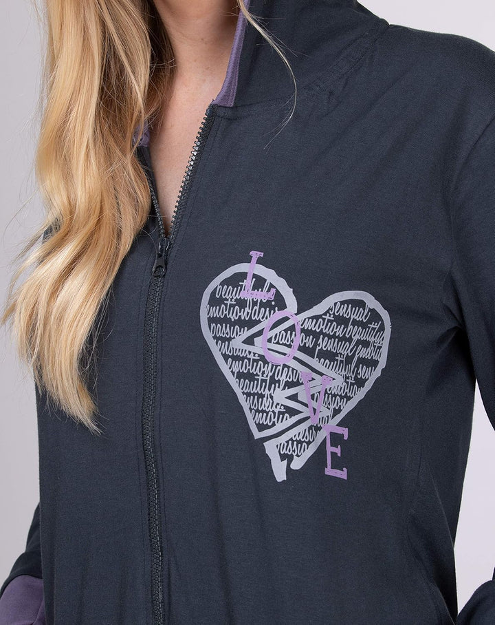 maluuna - Damen Jumpsuit, Onesie, Overall, Einteiler mit Bündchen an Arm- und Beinabschluss aus 100%