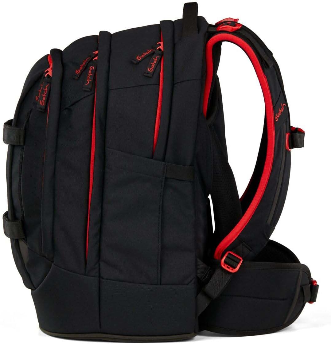 Satch Pack Schulrucksack Set 2tlg. inkl. Pencil Slider (Fire Phantom), Fire Phantom