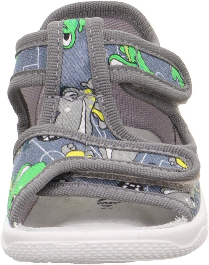 Superfit Baby-Jungen Polly 1-000293 Hausschuh 19 EU Grau Mehrfarbig 2000, 19 EU Grau Mehrfarbig 2000