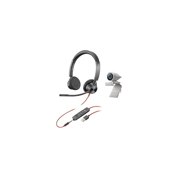 Poly Studio P5 kit with Webcam + Headset Studio P5 + Blackwire 3325, Webcam + Headset Studio P5 + Bl