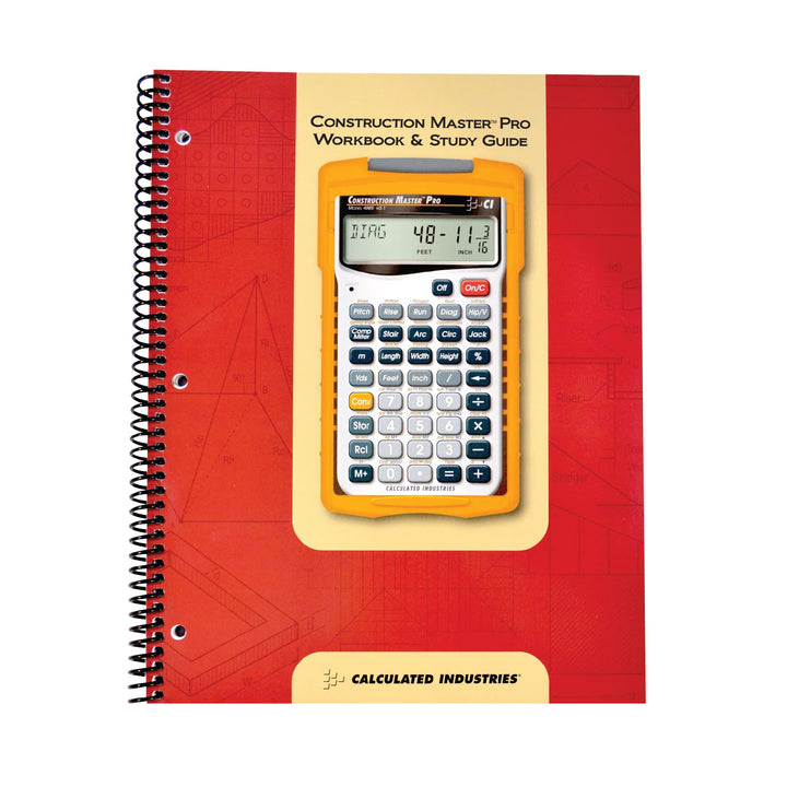 Calculated Industries 2140 Construction Master Pro Workbook and Study Guide | 4 umfassende Abschnitt