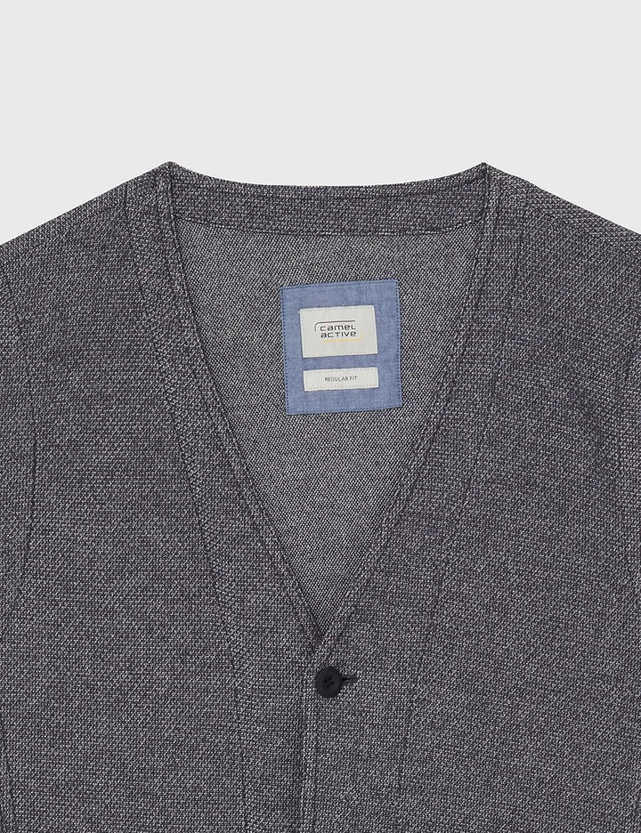 camel active Herren Lässiger Blazer 50 Graphite Grey, 50 Graphite Grey