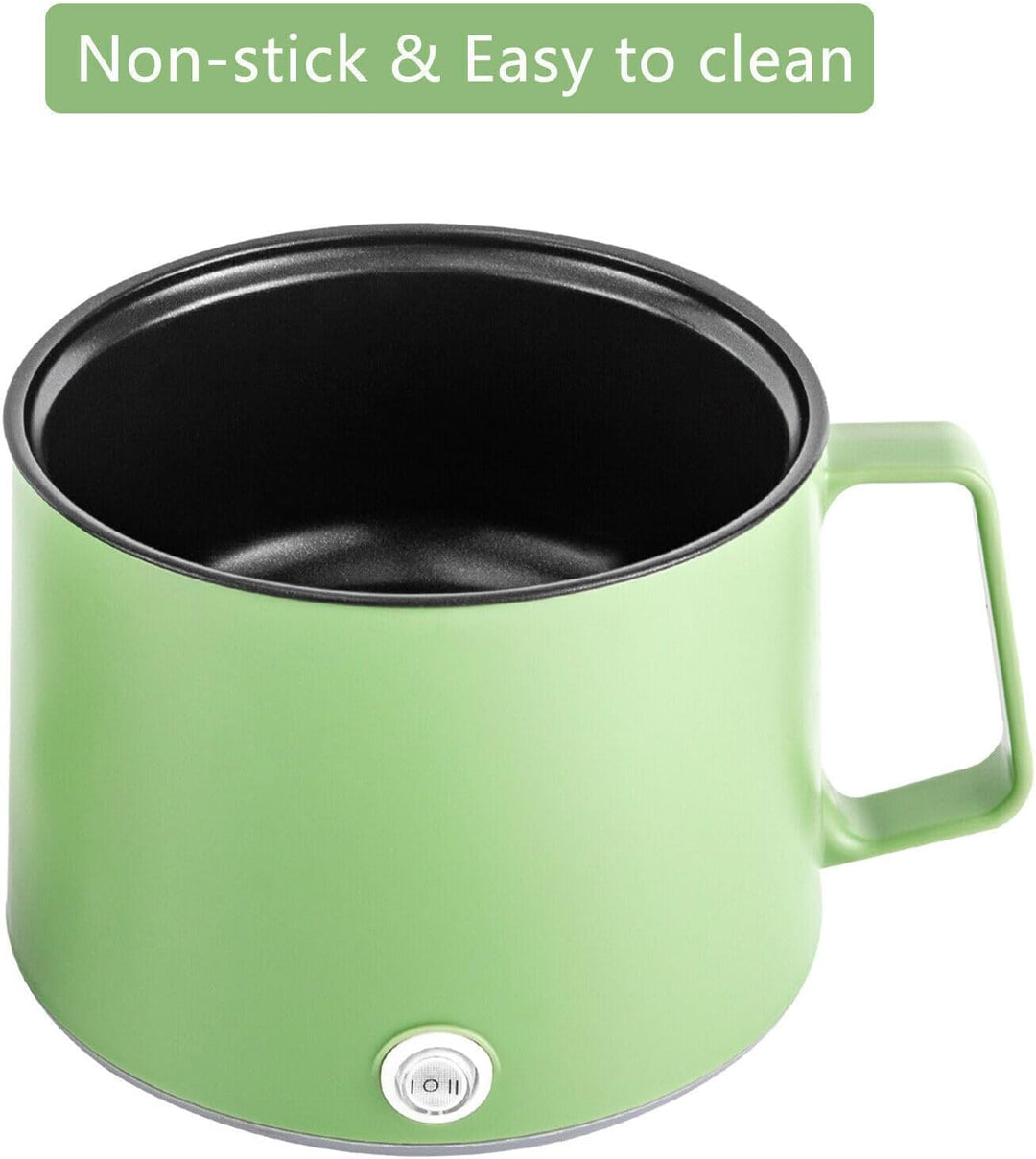 Elektrische Hot Pot 1.7L tragbare Antihaft Topf, elektrischer Multikocher mit doppelter Leistungsste