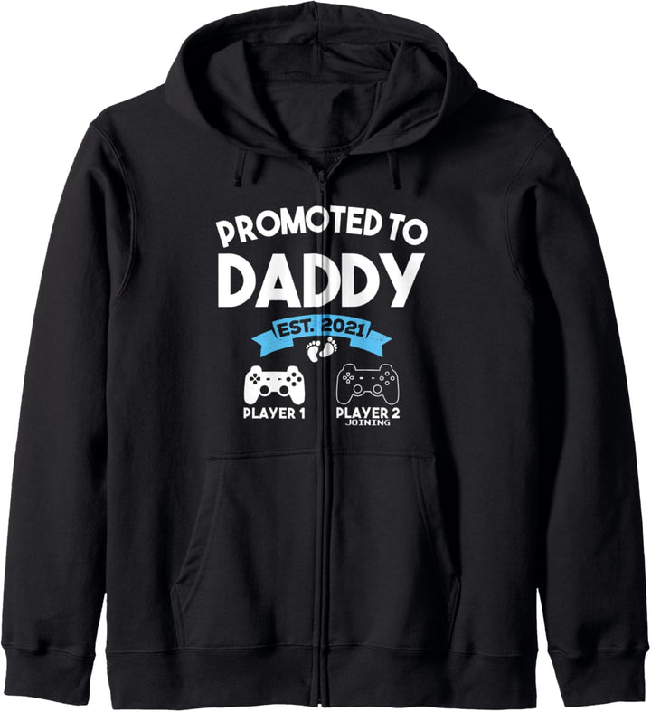 Promoted to Daddy Its a Boy Est 2021 - Gamer Soon to be Dad Kapuzenjacke