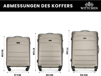 WITTCHEN Globe Line Modern, Koffer-Set 3tlg