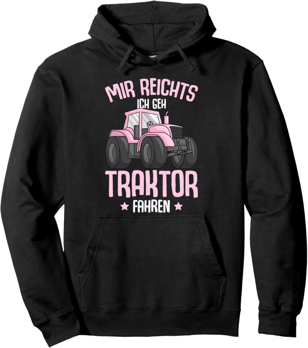 Mir reichts ich geh Traktor fahren Trecker Mädchen Kinder Pullover Hoodie
