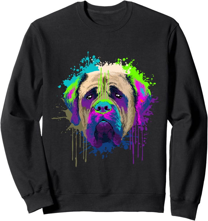 Splash Art Mastiff Hundehalter Geschenkidee Hunde Sweatshirt