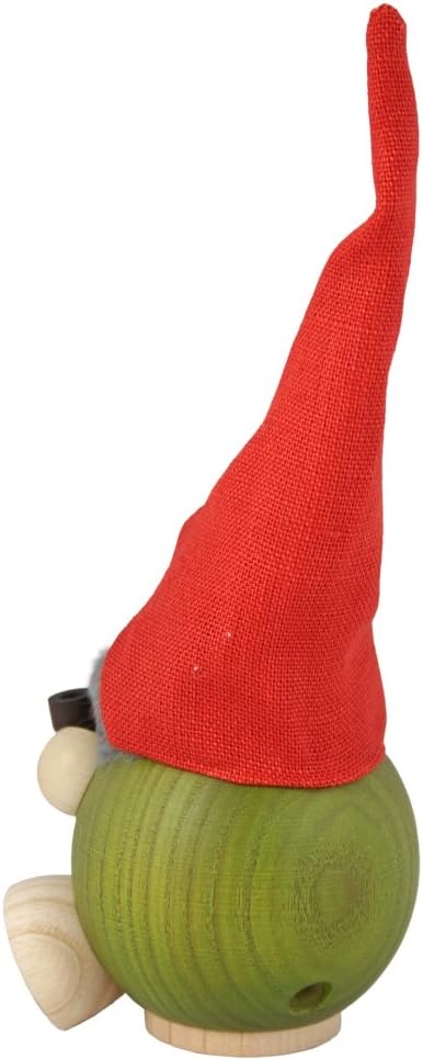 Seiffener Volkskunst | Räuchermann Figur | Duftzwerg 19 cm | Räucherfigur | Räuchermännchen Erzgebir