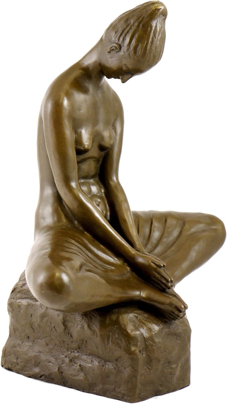 Kunst & Ambiente - Moderne Bronzefigur - Vestal Virgin - signiert - Ivan Mestrovic Skulptur - Figur
