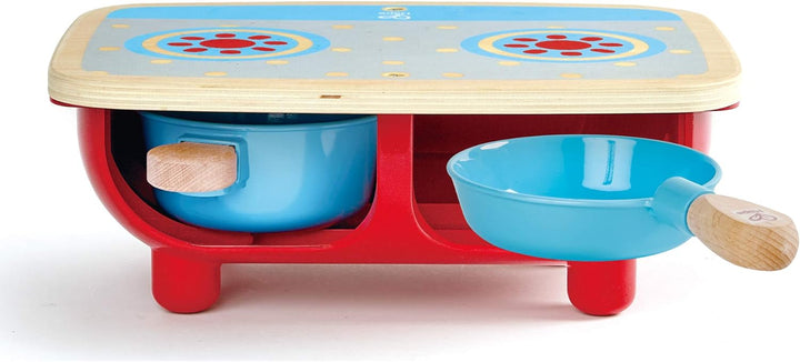 Hape E3170 Küchenset Herd Zubehör für Kinderküchen, ab 18 Monaten, 31 x 12.2 x 24.1