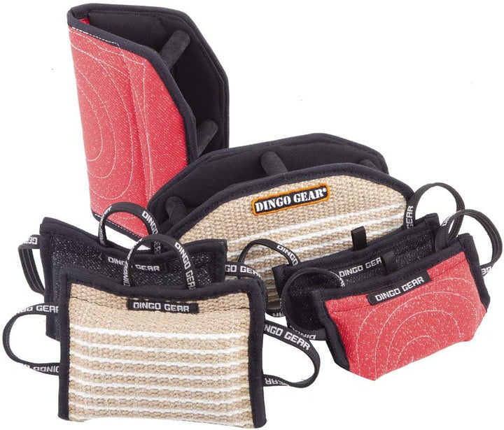 Dingo Gear Beisskissen Keilform Gizmo aus Baumwolle-Nylon Rot Ausbildung IGP IPO K9 S00517 Baumwolle