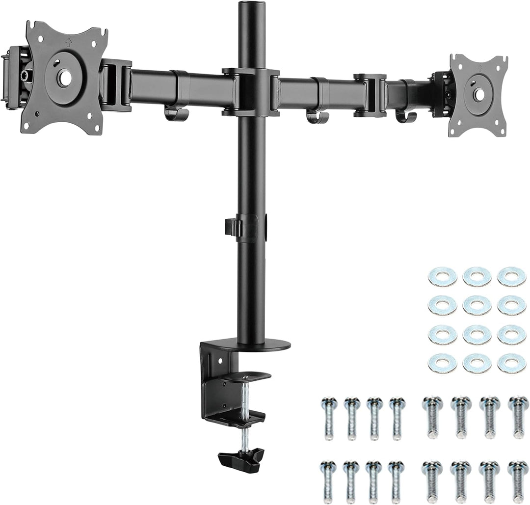 RICOO Monitorarm Monitorhalterung 2 Monitore Arm Monitor Halterung Tisch, TS5811 VESA Tischhalterung