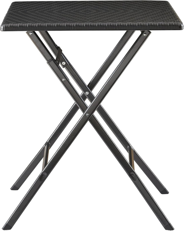 [en.casa] Klapptisch Mark Gartentisch Campingtisch klappbar 61,5 x 61,5 x 73 cm quadratisch Picknick