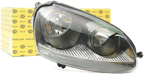 HELLA 1EG 247 007-621 Halogen-Hauptscheinwerfer - rechts - für u.a. VW Golf V (1K1) Rechts Schwarz,