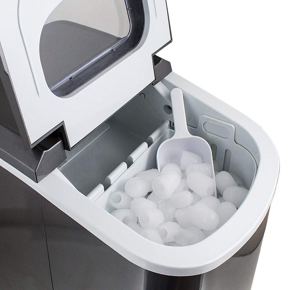 Eiswürfelmaschine Eiswürfelbereiter Eiswürfel Ice Maker EIS Maschine Icemaker, Dunkelgrau