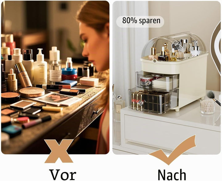 RMAN Make Up Kosmetik Organizer 3 Stöckig Multifunktionale Grosse Kapazität Schminktisch Organize mi