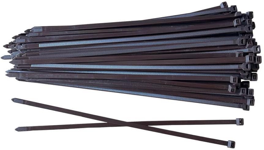 BeBo Kabelbinder Braun 9.0 x 780 mm I 100 Stück stabil & vielseitig für den Innen & Aussenbereich I