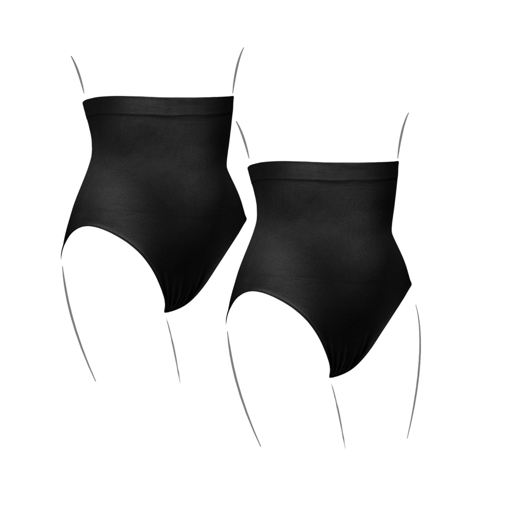 Kaiserschlüpfer Bauchschmeichler 2er-Pack 32-34 Schwarz & Schwarz, 32-34 Schwarz & Schwarz