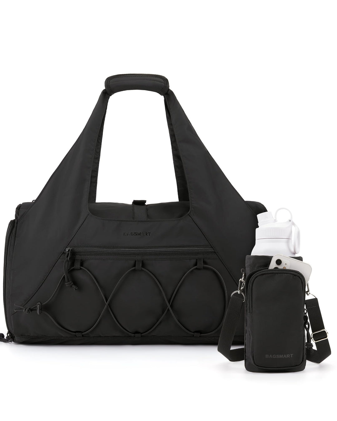 BAGSMART Sporttasche für Damen, leichte Reisetasche mit Schuhfach, Weekender mit Nassfach, Workout-Y