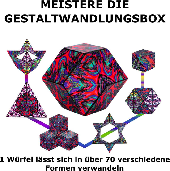 SHASHIBO Formwechsel Zauberwürfel - Preisgekrönt, Patentiert - Anti Stress Spielzeug - 36 Seltenerdm