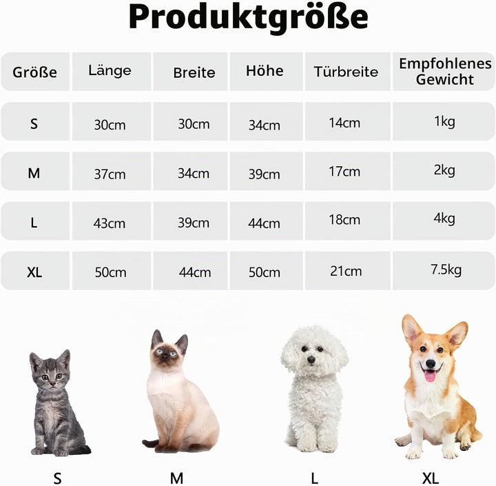 Galatée Hundehütte, Warmes Katzenhöhlenbett Für Den Innenbereich, Süsses, Faltbares Katzenhaus, Wasc