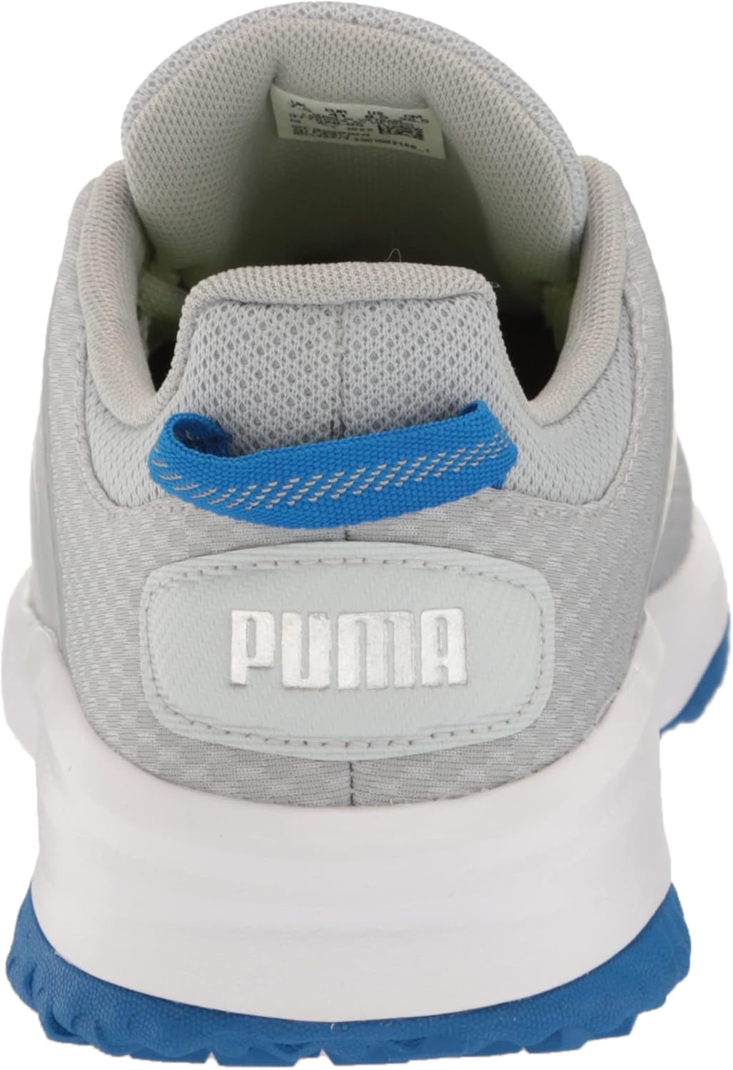PUMA Herren Fusion Grip Extra Wide Golfschuh 45 EU Weit Flach Hellgrau Puma Silber Pu, 45 EU Weit Fl