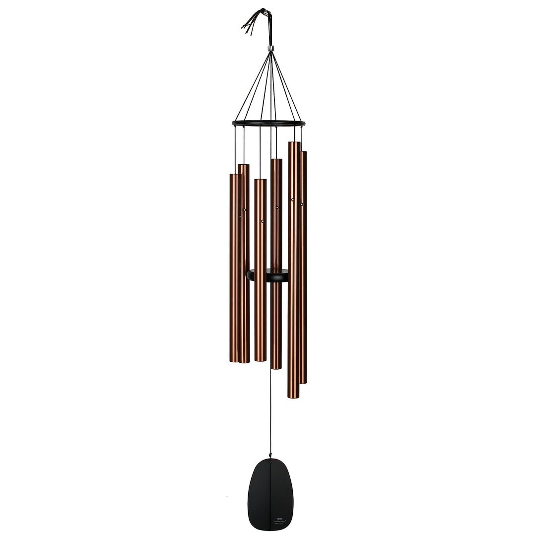Woodstock Windspiel Bells of Paradise, Braun, 111,7 cm Bronze 111,7 cm, Bronze 111,7 cm