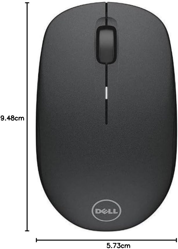 Dell, WM126, Wireless-Maus inkl. kabellosern USB Empfänger (kabellos, , 1000 dpi, optisch LED, 3 Tas