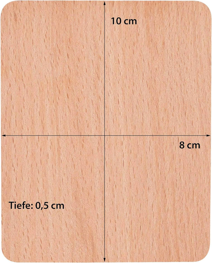 Holz Untersetzer für Raclette Pfännchen