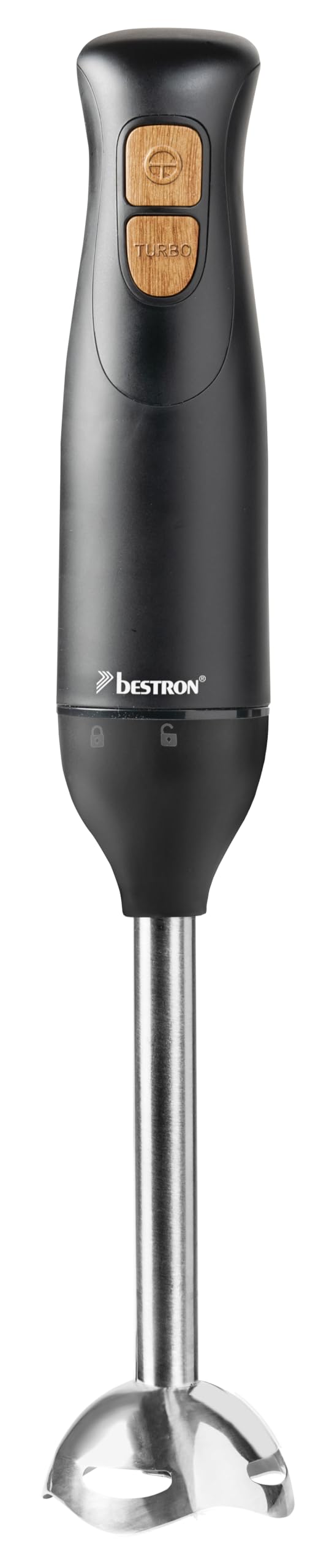 Bestron Stabmixer, Pürierstab mit 2 Geschwindigkeitsstufen & ergonomischer Handgriff, inkl. Turbofun