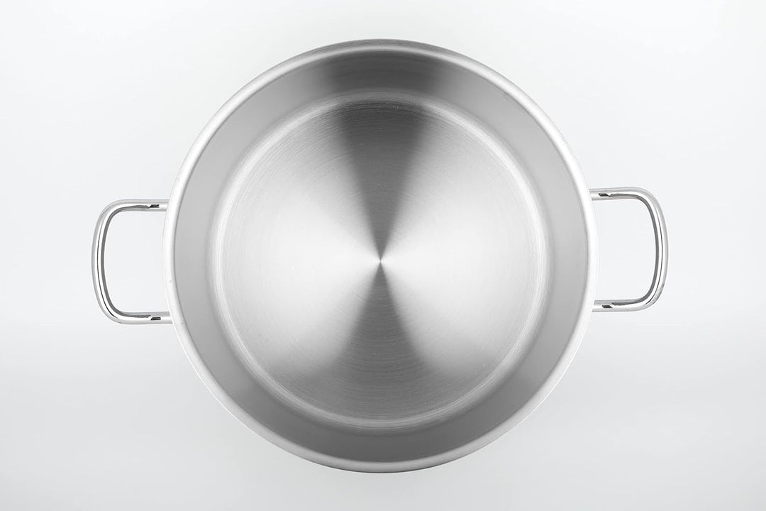 METRO Professional Fleischtopf HS-SPD24, Edelstahl, Ø 24 cm, 6.5 L, Höhe: 25 cm, Induktion, Ofenfest