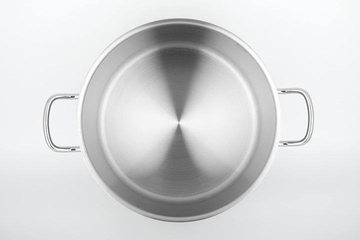 METRO Professional Fleischtopf HS-SPD24, Edelstahl, Ø 24 cm, 6.5 L, Höhe: 25 cm, Induktion, Ofenfest