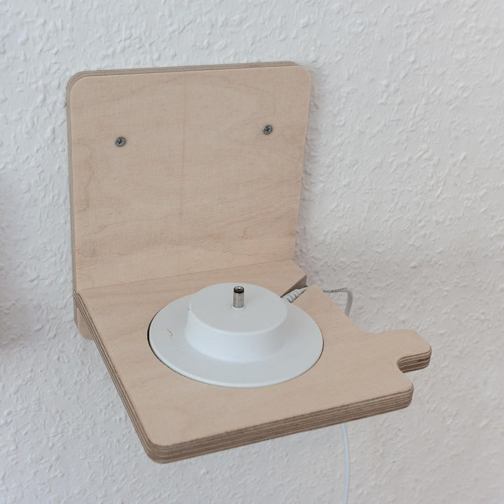 JP Journey Set Regal für Tonies Feuerwehr mit Wandhalterung für Toniebox aus Holz - Wandregal für Ma