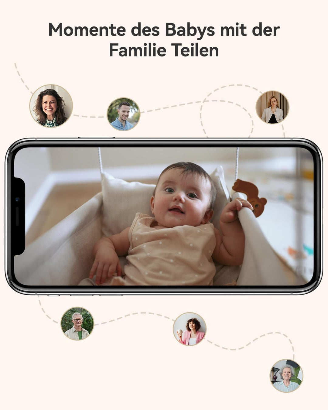 Imou 2K Überwachungskamera Innen 360° WLAN Baby Kamera mit AI Personen-/Geräusch-/Bewegungserkennung
