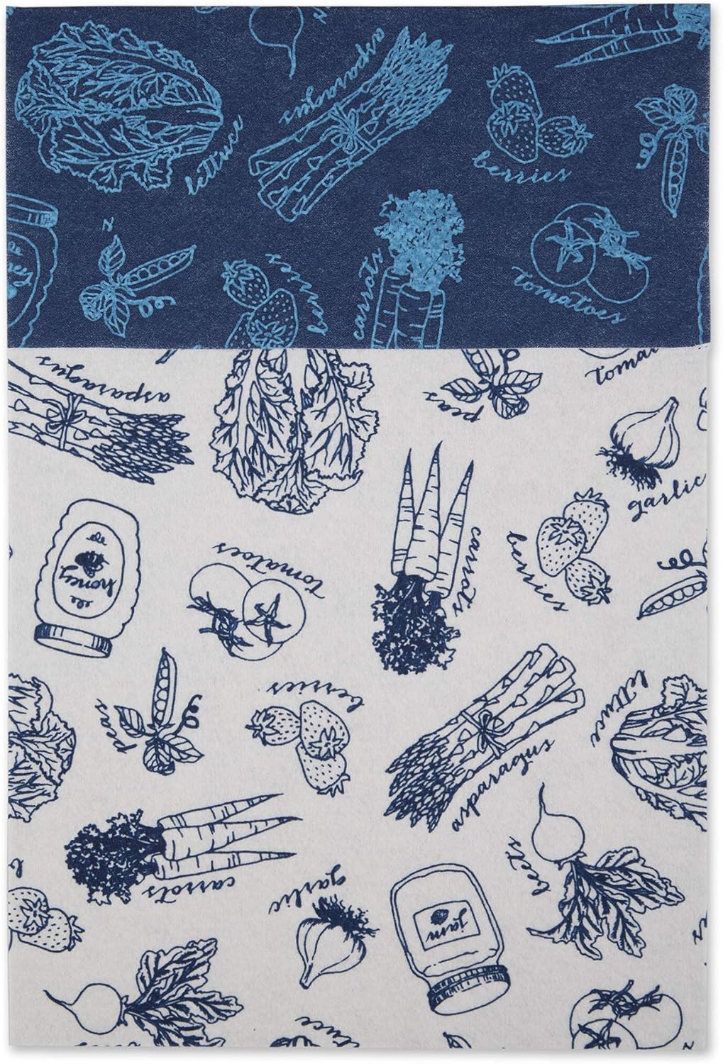 DII Kühlschrankfolien-Kollektion, Nicht klebend, zuschneidbar, nautisches blau, 30,5 x 61 cm, 6 Stüc