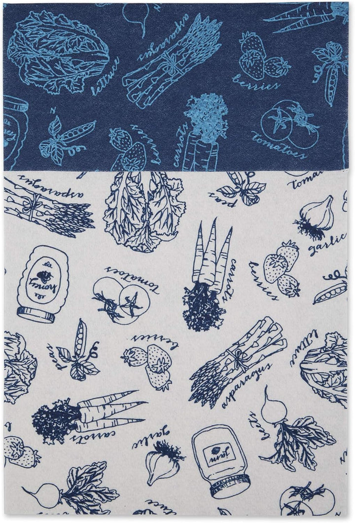 DII Kühlschrankfolien-Kollektion, Nicht klebend, zuschneidbar, nautisches blau, 30,5 x 61 cm, 6 Stüc