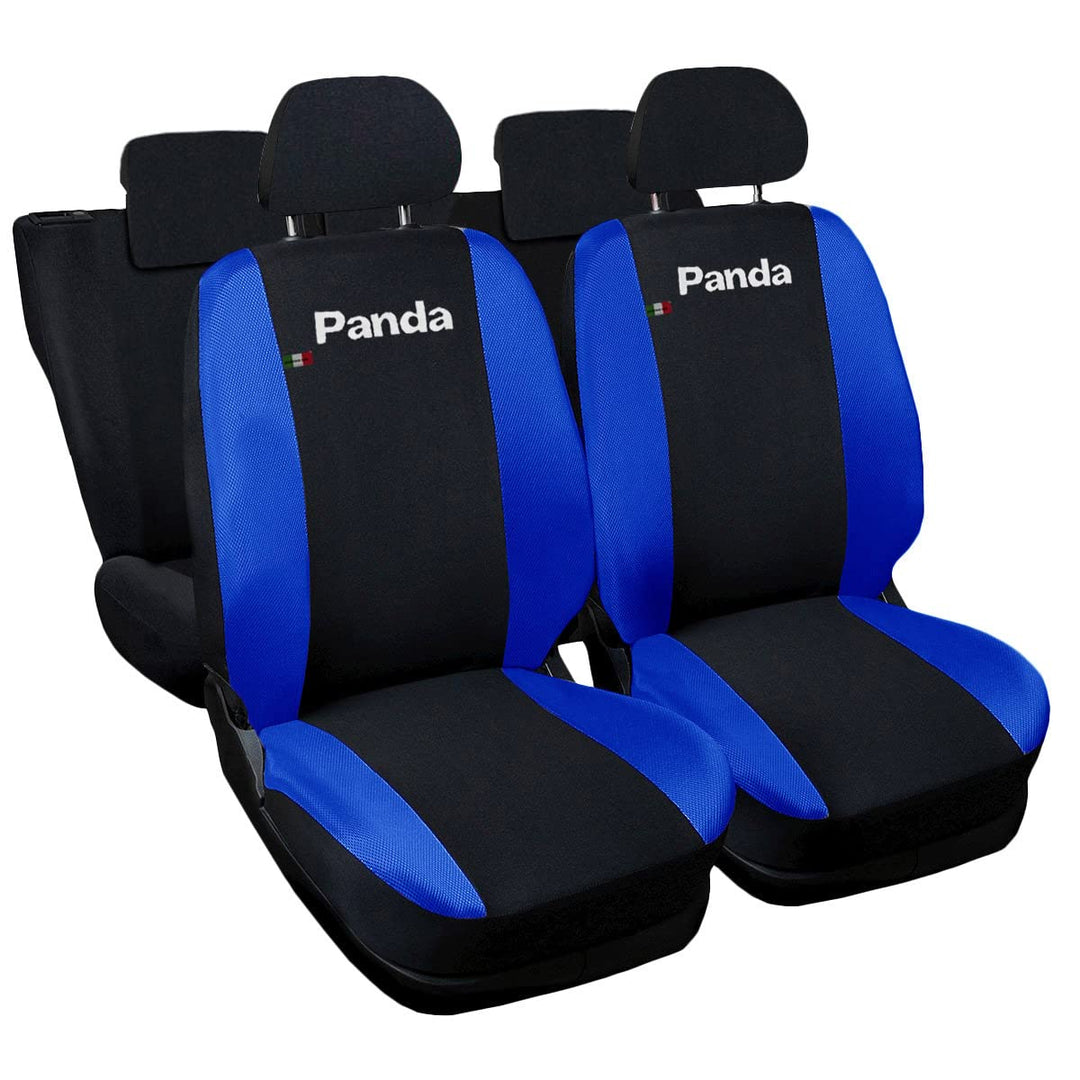 Auto Accessori Lupex - Kompatible Autositzbezüge für Panda zweite 169 und dritte 319 Reihe, schwarz