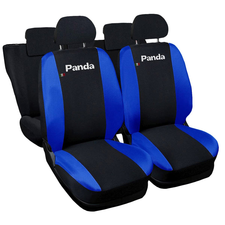 Auto Accessori Lupex - Kompatible Autositzbezüge für Panda zweite 169 und dritte 319 Reihe, schwarz