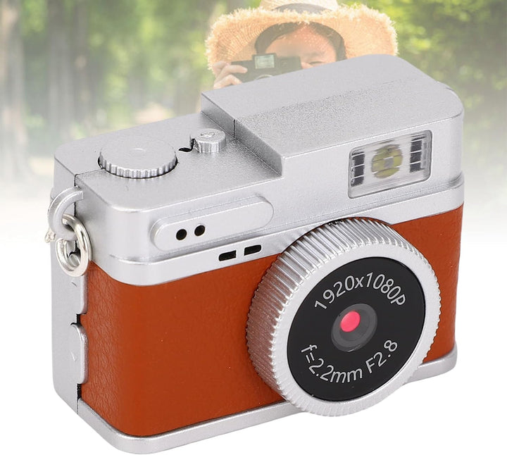 Kleine Schlüsselanhänger-Kamera, 20MP 1080P Digitalkamera mit 0,96 Zoll Bildschirm, Tragbare Kamera