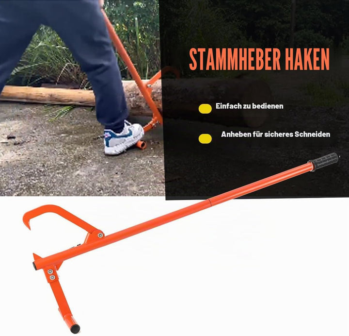 ECUTEE Fällheber 130cm zum Baumfällen 51inch Stammheber Kantheber Holzgreifer Holzscheitheber Fällhe