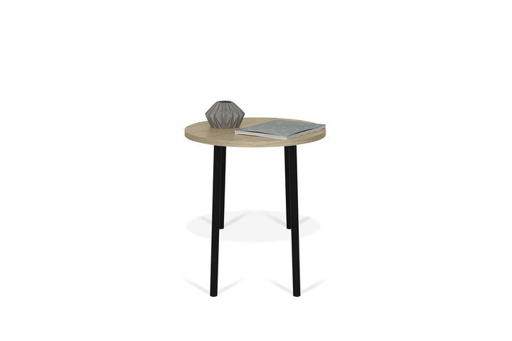 TemaHome, Ply 50 Couchtisch, 50x50x45 cm, Eiche/Schwarz 50 cm, 50 cm