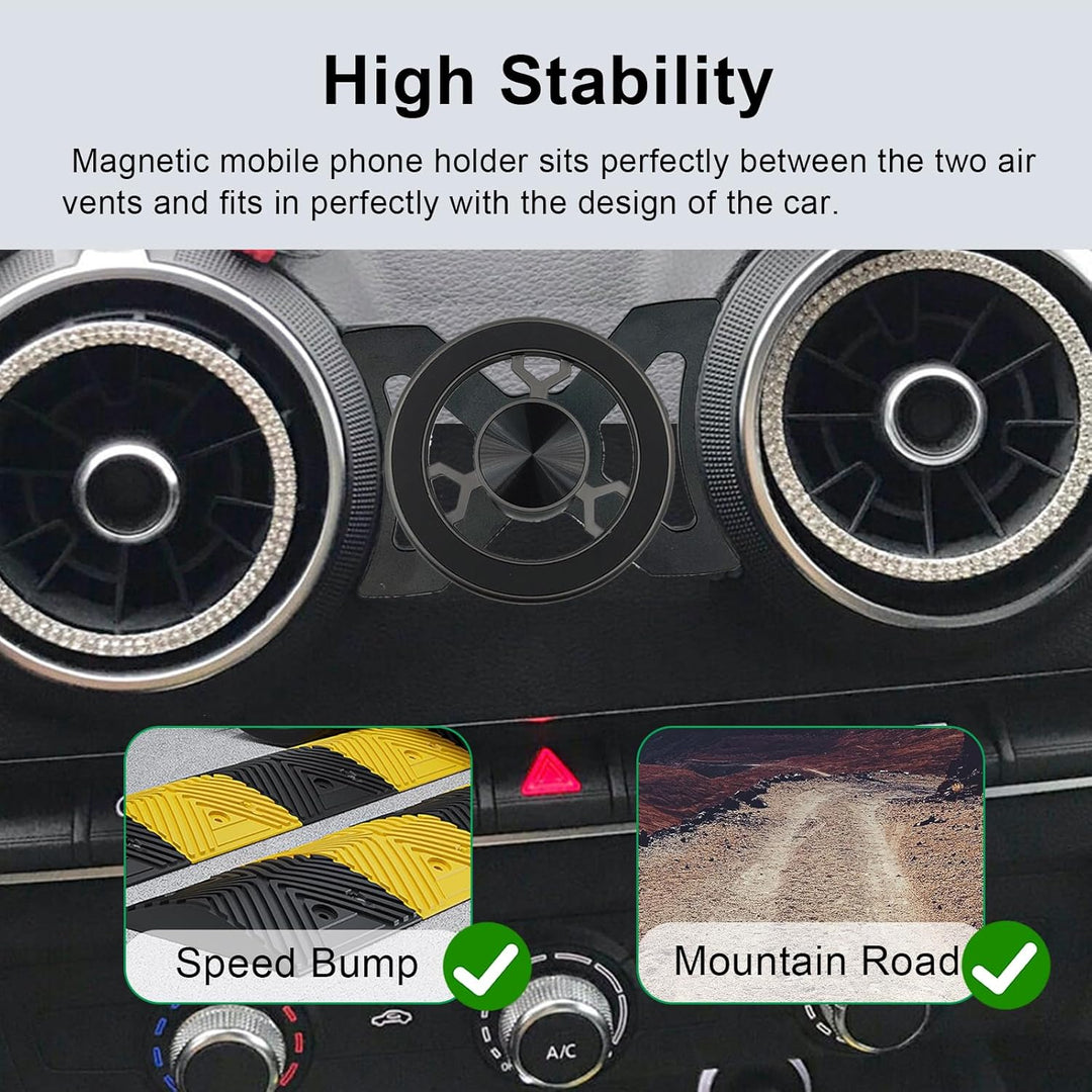 Magnetisch Kfz Handyhalterung Kompatibel mit Audi A3 8V 2014–2019 Universelle Halterung 360 Grad Dre