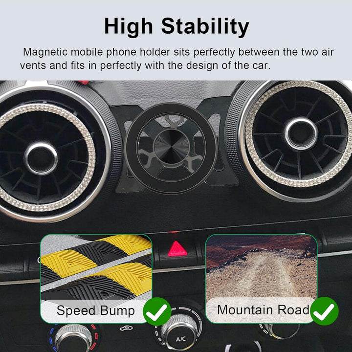Magnetisch Kfz Handyhalterung Kompatibel mit Audi A3 8V 2014–2019 Universelle Halterung 360 Grad Dre