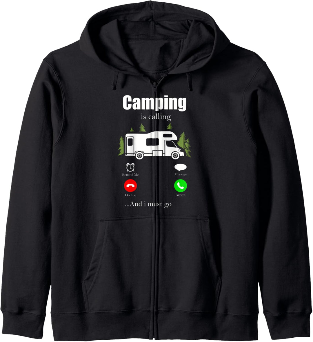 Camping Wohnmobil im Wohnwagen Caravan Van Vintage Kapuzenjacke