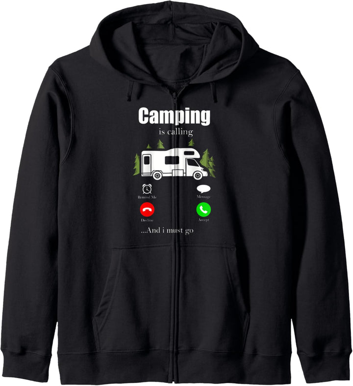 Camping Wohnmobil im Wohnwagen Caravan Van Vintage Kapuzenjacke