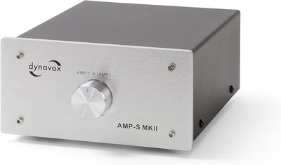 Dynavox AMP-S MKII, Verstärker- und Boxen-Umschalter in Metallgehäuse, für Stereo- und Surround-Vers