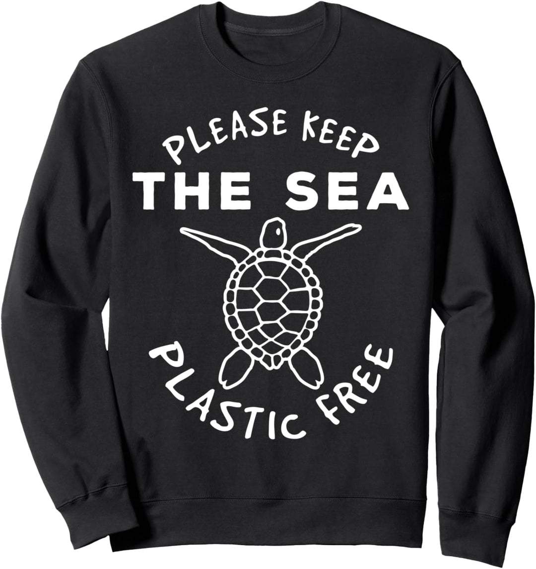 Meeresschildkröte retten - Meer Plastikfrei Umweltschutz Sweatshirt