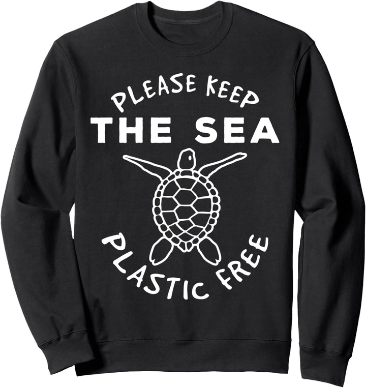 Meeresschildkröte retten - Meer Plastikfrei Umweltschutz Sweatshirt