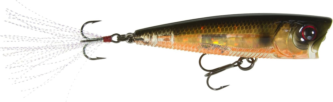 Yo-Zuri Schwimmender 3DB Popper 3-Inch Prism Gold Schwarz, 3-Inch Prism Gold Schwarz