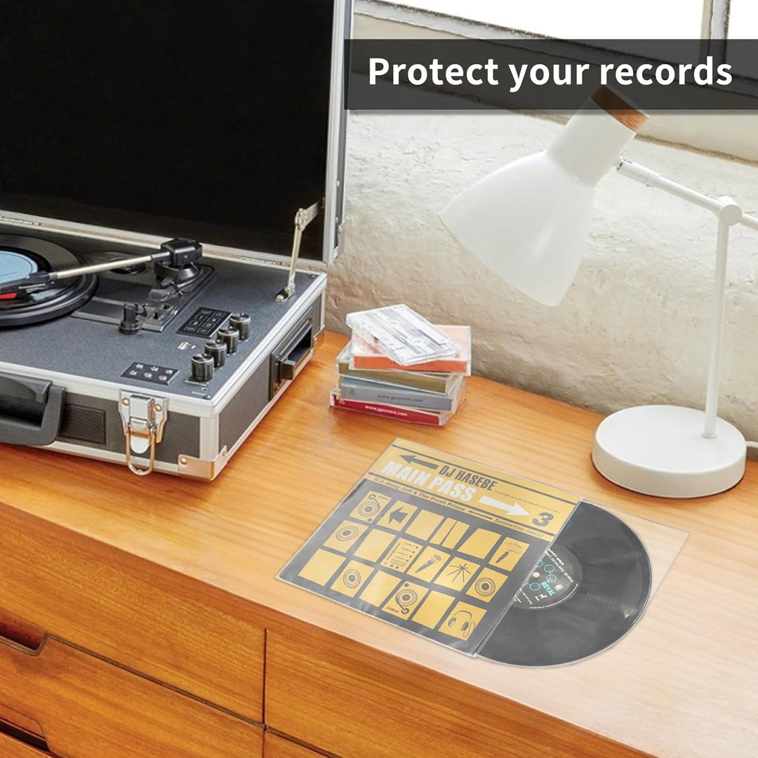 MayRecords 25,4 cm (10 Zoll) Vinyl-Schallplatten-Innenhüllen und Aussenhüllen, antistatische Kunstst